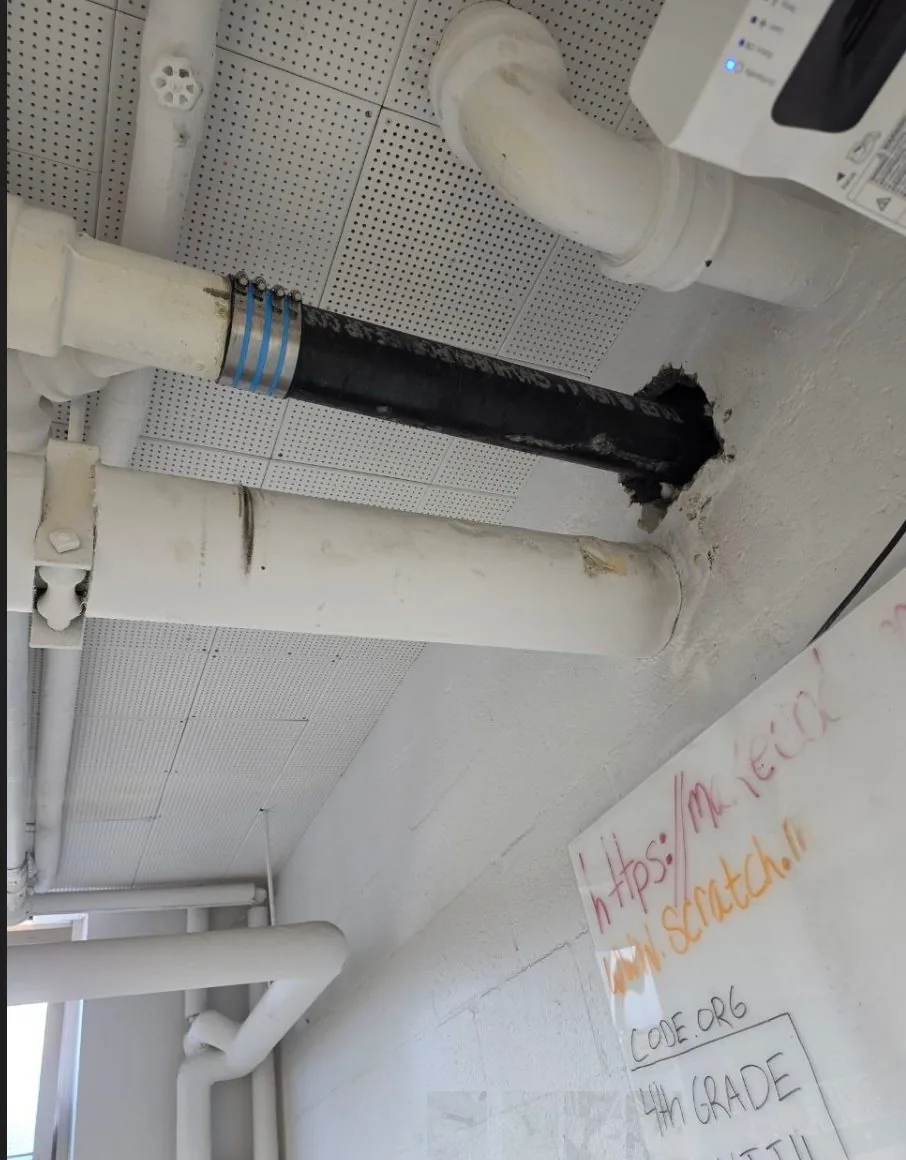 Rebuilt commercial sewer branch lines after emergency repair